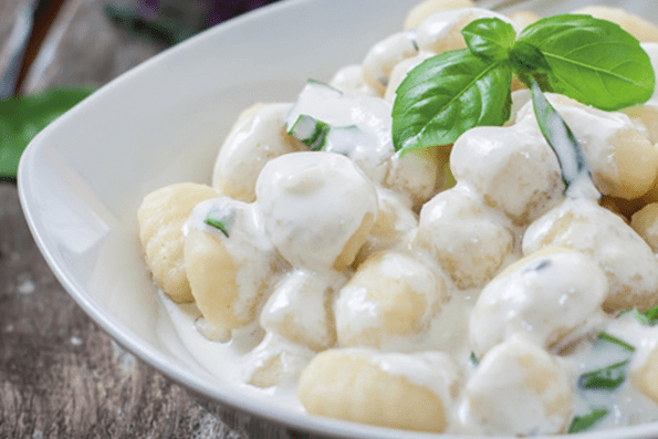 Gnocchi à la crème de truffe