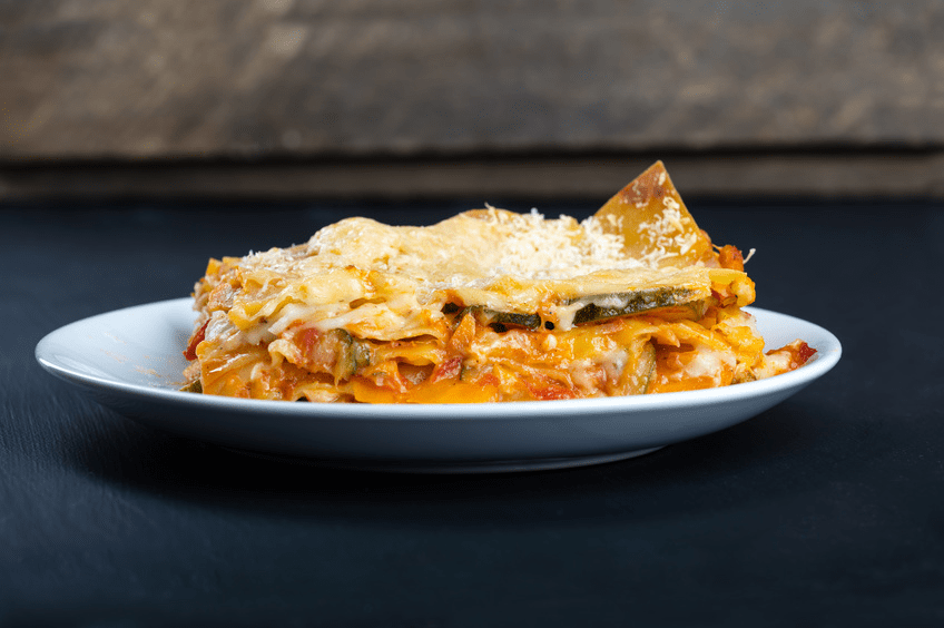 Lasagne ricotta & courgette