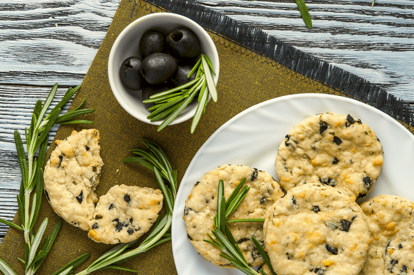 Sablés aux olives & au parmesan