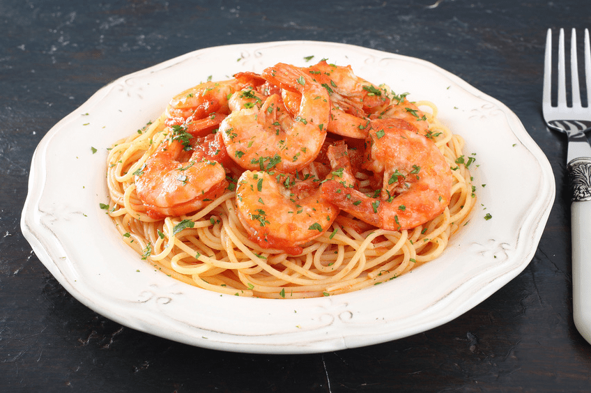 Spaghetti gambas